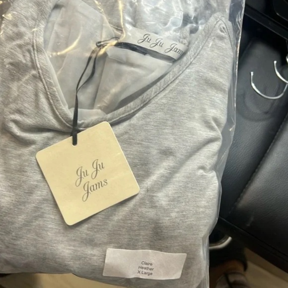 Juju Jams Claire Heather Short Sleeve Top NEW size X Large - Picture 4 of 6